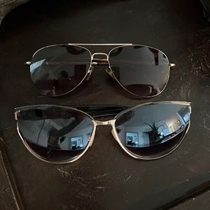 2 pair of sunglasses